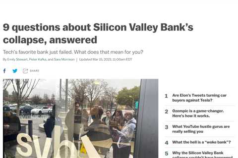 The Collapse of Silicon Valley Bank: What Does It Mean for Uninsured US Depositors?