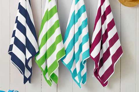 Striped Cabana Cotton Seashore Towels (Set of 4) solely $21.99 + delivery!