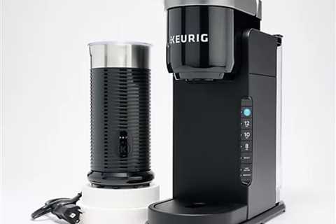 Keurig Okay-Cafe Barista Bar Espresso Maker, Milk Frother, and Okay-Cup Voucher solely $64.98..